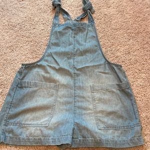 Aerie chambray style shortalls